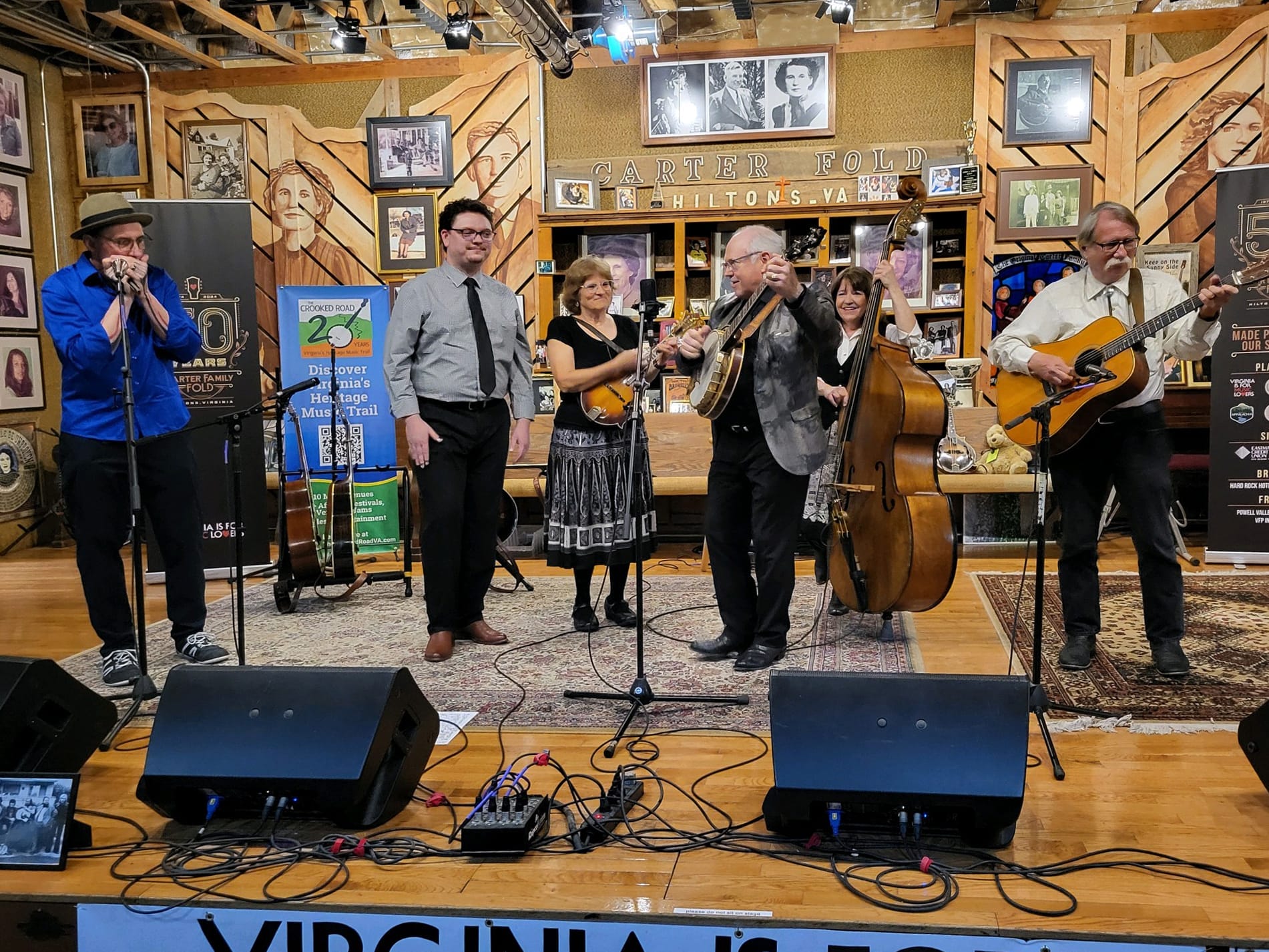 The McLain Family Band performing at Carter Family Fold.